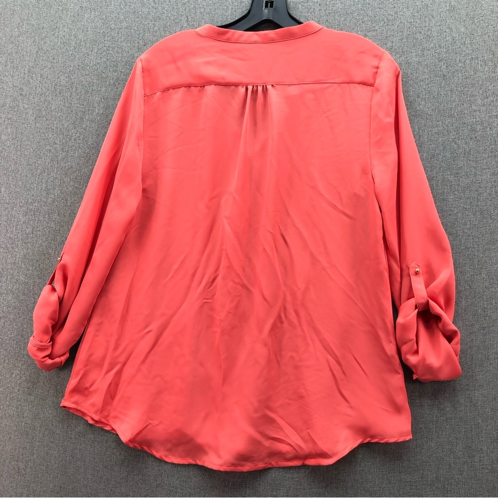 LC Lauren Conrad Women’s Longsleeve Blouse Size L - Picture 2 of 7